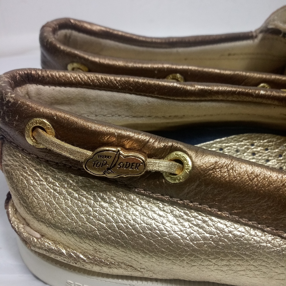 SPERRY TOP SIDER GOLD CREPE WOMEN'S OXFORD SHOES. - Picture 3 of 8